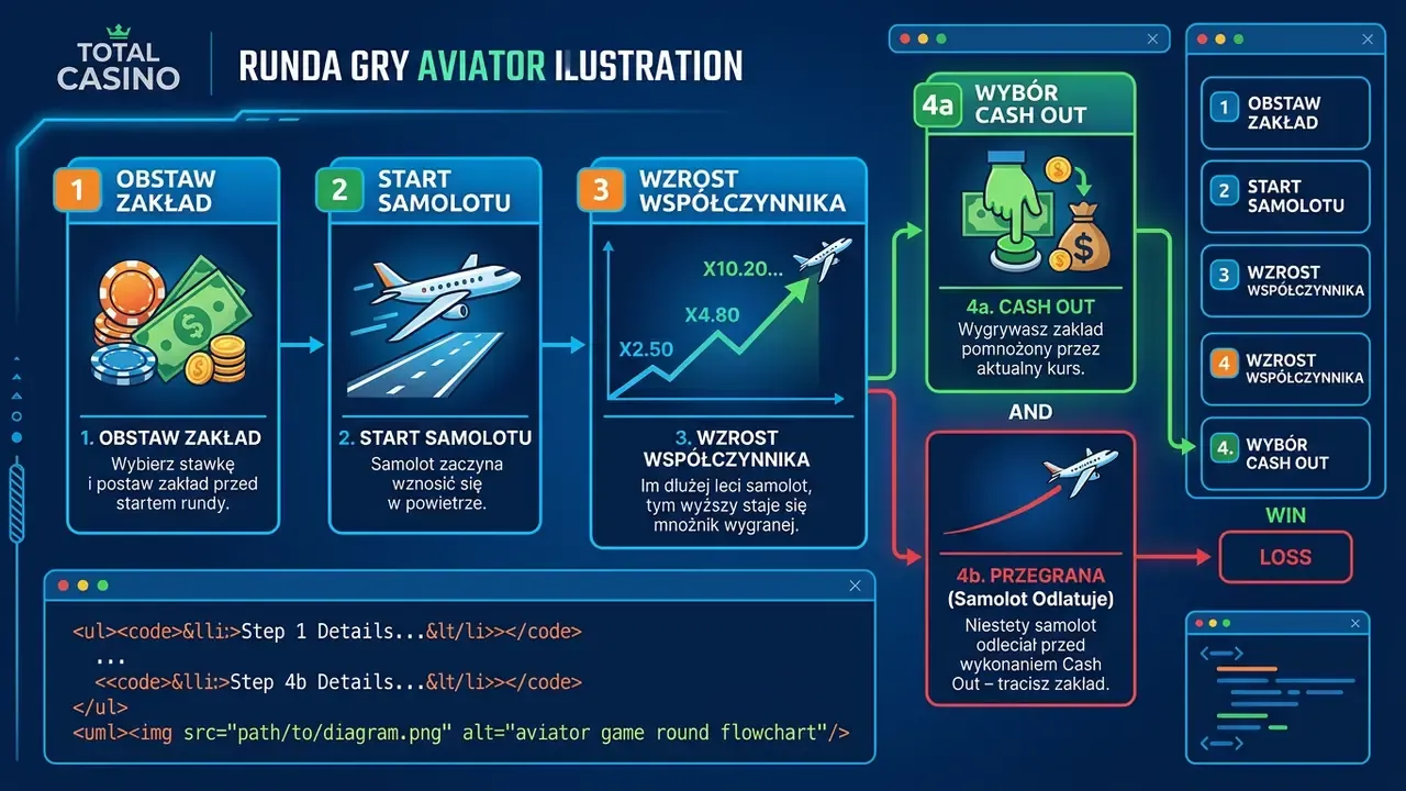 aviator game round flowchart